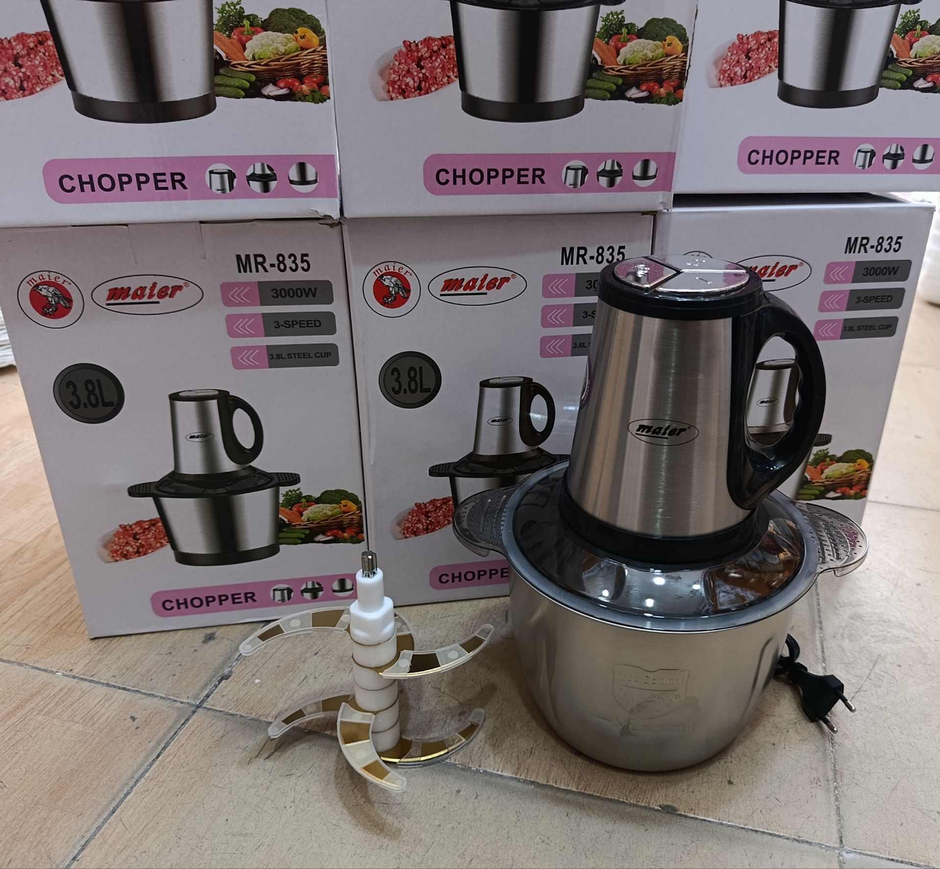 خردکن مایر کاسه استیل کد 835