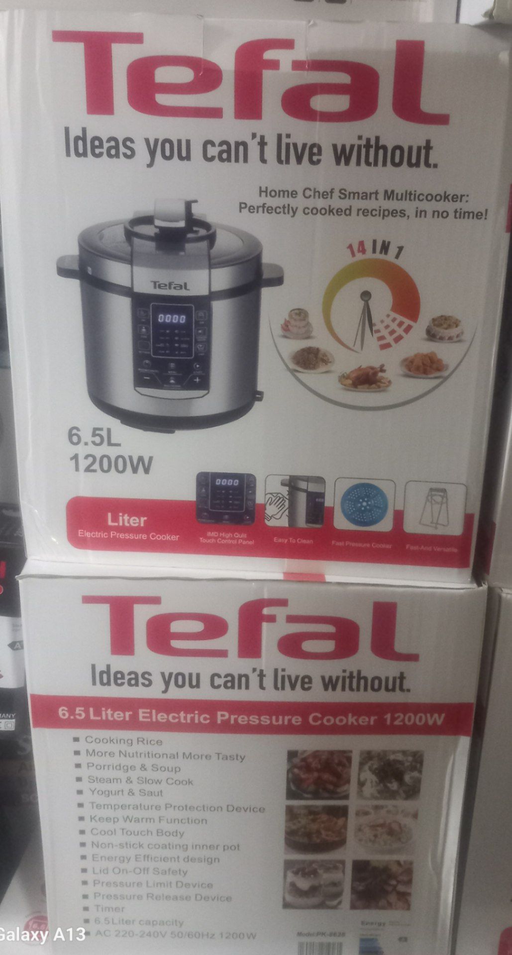 زودپز برقی تفال مدل Tefal 6.5L ظرفیت ۶.۵ لیتر ۱۴ کاره