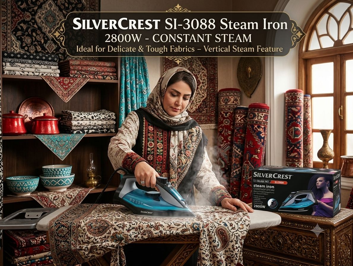 اتو بخار سیلور کرست مدل SL3088 ظرفیت ۰.۴۵ لیتر