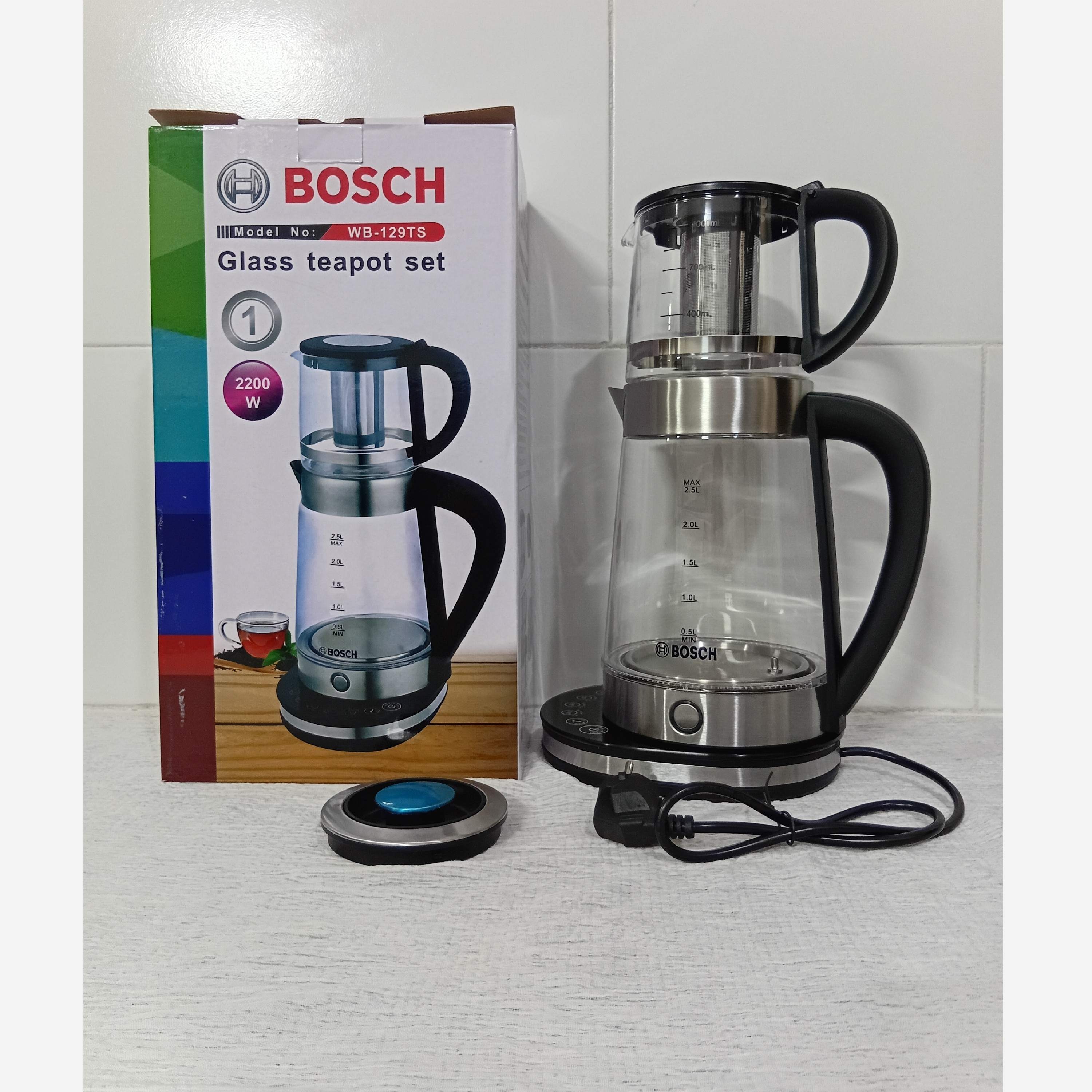 چای ساز بوش روهمی دیجیتال لمسی مدل wb-129TS