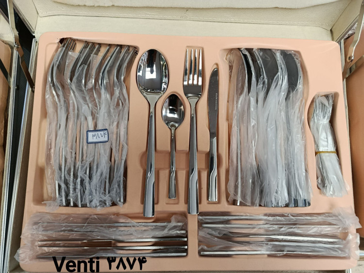 سرویس قاشق و چنگال ۳۰ نفره ۱۴۲ پارچه ونتی - venti